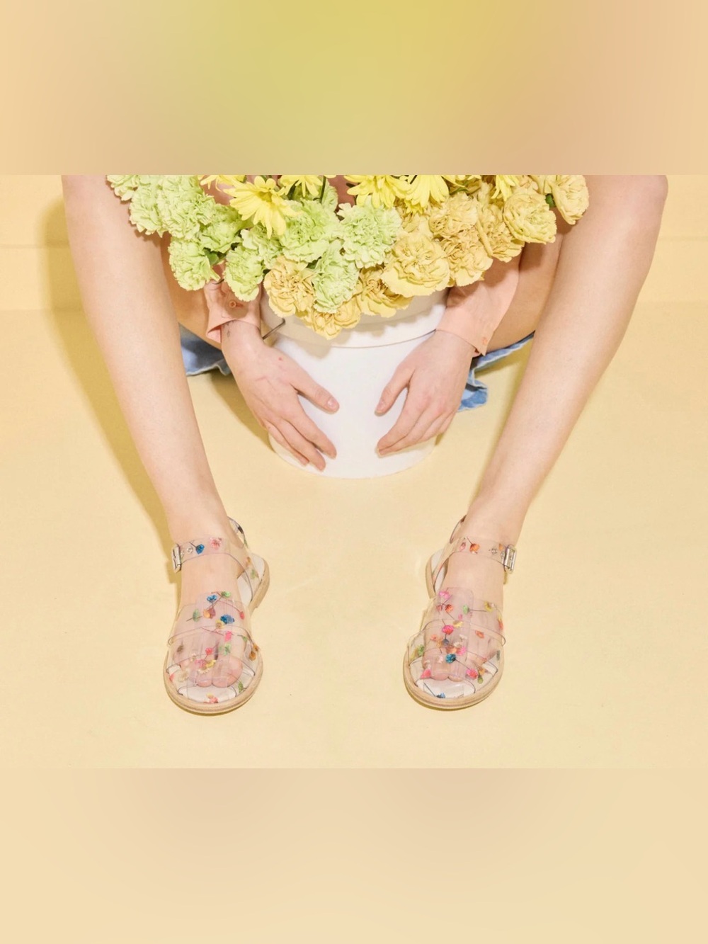 Freda Salvador Sera Fisherman Sandal Limited Edition Floral PVC Size 7.5 NEW - Picture 13 of 13